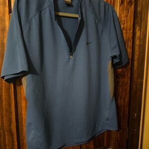 Nike Women's Blue and Gray Jersey Top